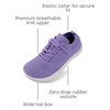 image:imageWHITIN ToddlerLittle Kid Wide Barefoot Shoes  Slip on Zero Drop Minimalist Sneakers for Boys Girls  Adjustable NoTie Lacing DesignW8k12  Purple