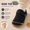 image:imageWHITIN ToddlerLittle Kids Wide Toe Box Barefoot Shoes  Minimalist Sneakers for Boys Girls  Zero Drop SoleW8k9  Black Multi