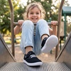 image:imageWHITIN ToddlerLittle Kids Wide Toe Box Barefoot Shoes  Minimalist Sneakers for Boys Girls  Zero Drop SoleW8k9  Black White