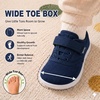 image:imageWHITIN ToddlerLittle Kids Wide Toe Box Barefoot Shoes  Minimalist Sneakers for Boys Girls  Zero Drop SoleW8k9  Blue White