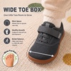 image:imageWHITIN ToddlerLittle Kids Wide Toe Box Barefoot Shoes  Minimalist Sneakers for Boys Girls  Zero Drop SoleW8k9  Grey Gum