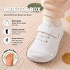 image:imageWHITIN ToddlerLittle Kids Wide Toe Box Barefoot Shoes  Minimalist Sneakers for Boys Girls  Zero Drop SoleW8k9  White