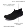 image:imageWHITIN Water Shoes for Women and Men with Reinforced Toe Cap  MultiPurpose Aqua SocksBlack
