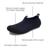 image:imageWHITIN Water Shoes for Women and Men with Reinforced Toe Cap  MultiPurpose Aqua SocksDark Blue
