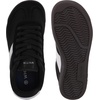 image:imageWHITIN Wide Barefoot Sneakers for Women  Brogue Toe Cap Style  SuedeKnit HybridBlack