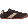 image:imageWHITIN Wide Barefoot Sneakers for Women  Brogue Toe Cap Style  SuedeKnit HybridBrown Gum