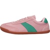 image:imageWHITIN Wide Barefoot Sneakers for Women  Brogue Toe Cap Style  SuedeKnit HybridPink Gum