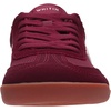 image:imageWHITIN Wide Barefoot Sneakers for Women  Brogue Toe Cap Style  SuedeKnit HybridRed Gum