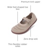 image:imageWHITIN Womens Barefoot Mary Jane Flats  Wide Toe Box  Zero Drop Sole  Adjustable StrapsW94  Beige