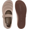 image:imageWHITIN Womens Barefoot Mary Jane Flats  Wide Toe Box  Zero Drop Sole  Adjustable StrapsW94  Beige