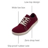 image:imageWHITIN Womens Canvas Barefoot Shoes  Wide Width Minimalist Sneakers  Classic Fit Low TopW81v2  Canvas Red Beige