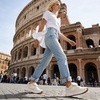 image:imageWHITIN Womens Canvas Wide Toe Box Walking Sneakers  Cushioned Comfort  Folded Long TongueS301  Beige