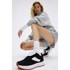 image:imageWHITIN Womens Canvas Wide Toe Box Walking Sneakers  Cushioned Comfort  Folded Long TongueS301  Black