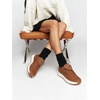 image:imageWHITIN Womens Canvas Wide Toe Box Walking Sneakers  Cushioned Comfort  Folded Long TongueS301  Brown