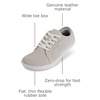 image:imageWHITIN Womens Genuine Leather Wide Barefoot Shoes  Footloose Minimalist Style  Zero Drop amp FlatW81v5  Beige White