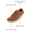 image:imageWHITIN Womens Genuine Leather Wide Barefoot Shoes  Footloose Minimalist Style  Zero Drop amp FlatW81v5  Brown Beige