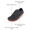 image:imageWHITIN Womens Genuine Leather Wide Barefoot Shoes  Footloose Minimalist Style  Zero Drop amp FlatW81v5  Grey Gum