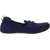 image:imageWHITIN Womens Round Toe Slip On Penny Loafers  Wide Barefoot Flats with Breathable KnitDark Blue
