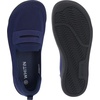 image:imageWHITIN Womens Round Toe Slip On Penny Loafers  Wide Barefoot Flats with Breathable KnitDark Blue