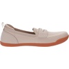 image:imageWHITIN Womens Round Toe Slip On Penny Loafers  Wide Barefoot Flats with Breathable KnitKhaki