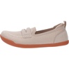 image:imageWHITIN Womens Round Toe Slip On Penny Loafers  Wide Barefoot Flats with Breathable KnitKhaki