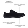 image:imageWHITIN Womens Water amp Land Shoes  Quick Drying  CasualStyle InspiredW75v2  All Black  Water Shoes 