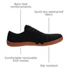 image:imageWHITIN Womens Water amp Land Shoes  Quick Drying  CasualStyle InspiredW75v2  Black Gum  Water Shoes 