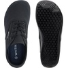 image:imageWHITIN Womens Wide Canvas Minimalist Barefoot Shoes  Zero Drop Sole  Casual SneakerW87  All Black
