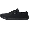 image:imageWHITIN Womens Wide Canvas Minimalist Barefoot Shoes  Zero Drop Sole  Casual SneakerW87  All Black