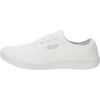 image:imageWHITIN Womens Wide Canvas Minimalist Barefoot Shoes  Zero Drop Sole  Casual SneakerW87  All White