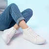 image:imageWHITIN Womens Wide HighTop Canvas Barefoot Sneakers  Minimalist StreetReady Fit  ComfortForward Ankle SupportW823  All White