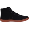image:imageWHITIN Womens Wide HighTop Canvas Barefoot Sneakers  Minimalist StreetReady Fit  ComfortForward Ankle SupportW823  Black Gum