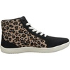 image:imageWHITIN Womens Wide HighTop Canvas Barefoot Sneakers  Minimalist StreetReady Fit  ComfortForward Ankle SupportW823  Leopard Black