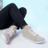 image:imageWHITIN Womens Wide HighTop Canvas Barefoot Sneakers  Minimalist StreetReady Fit  ComfortForward Ankle SupportW823  Light Grey
