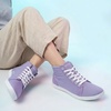 image:imageWHITIN Womens Wide HighTop Canvas Barefoot Sneakers  Minimalist StreetReady Fit  ComfortForward Ankle SupportW823  Purple