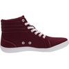 image:imageWHITIN Womens Wide HighTop Canvas Barefoot Sneakers  Minimalist StreetReady Fit  ComfortForward Ankle SupportW823  Wine Red