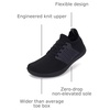 image:imageWHITIN Womens Wide Minimalist Barefoot Shoes  Zero Drop SoleW85  All Black