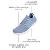 image:imageWHITIN Womens Wide Minimalist Barefoot Shoes  Zero Drop SoleW85  Light Blue