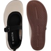 image:imageWHITIN Womens Wide Toe Box Barefoot Mary Jane Flats  Zero DropW95  Beige Black