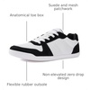 image:imageWHITIN Womens Wide Toe Box Barefoot Shoes  Zero Drop  Fashion Patchwork Design SneakerBlack White