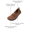 image:imageWHITIN Womens Wide Toe Box Loafers Barefoot Slip On Flats W607  Roomy forefoot comforteffortless wearbalanced foot alignmentbreathable knit uppernatural walking feelallday comfortBrown