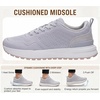 image:imageWHITIN Womens Wide Toe Box Walking Sneakers  Cushioned Support for Daily ComfortGrey