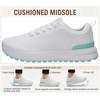 image:imageWHITIN Womens Wide Toe Box Walking Sneakers  Cushioned Support for Daily ComfortWhite