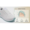 image:imageWHITIN Womens Wide Toe Box Walking Sneakers  Cushioned Support for Daily ComfortWhite