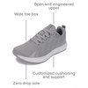 image:imageWHITIN Womens Wide Toe Box amp Zero Drop Road Running Shoes  Superior Comfort with Optimal StabilityS881  Light Grey