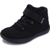 image:imageWHITIN High Top BoysGirls Wide Barefoot Shoes  Zero Drop  Minimalist Sneaker for LittleBig KidsAll Black