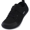 image:imageWHITIN LittleBig Kid Barefoot Shoes  BoysGirls Laceup Minimalist Sneakers  Wide Toe Box  Natural Flexible FitW8k6  All Black