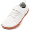 image:imageWHITIN LittleBig Kid Barefoot Shoes  BoysGirls Laceup Minimalist Sneakers  Wide Toe Box  Natural Flexible FitW8k6  White Gum