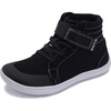 image:imageWHITIN LittleBig Kid Wide High Top Barefoot Shoes  StreetStyle Minimalist Sneakers for BoysGirls  Natural amp Healthy FitW8k23  Black White