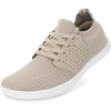 image:imageWHITIN Mens Wide Toe Box Barefoot Shoes SockLike Comfort W85  Natural toe splay zerodrop sole lightweight for casual wear gym walking ideal for minimalist beginnersW85 Taupe